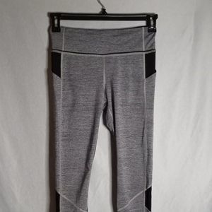 Lululemon leggings Womens 9 Gray/Black Pockets Mid-Rise Yoga Athletic Athleisure